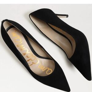 Sam Edelman Vienna Pointed Toe Pump | Black Suede | Size 7 M